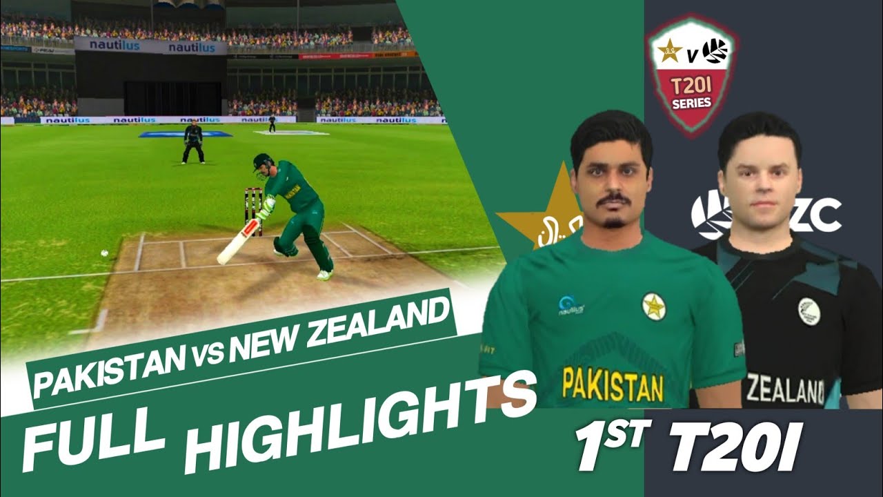 1st T20I Highlights | Pakistan Vs New Zealand | Real Cricket 24