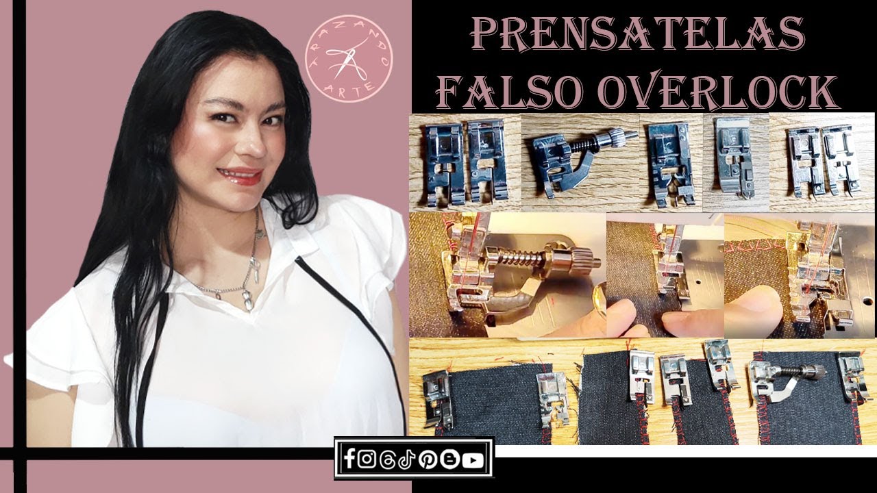 Clase #1.16 Prensatelas caseros para crear  Falso Overlock