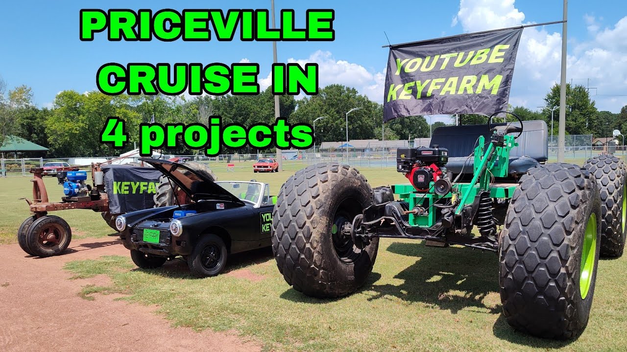 I took 4 KEYFARM projects to the Priceville Alabama car show ! Tractor , MG , Monster truck, robot.