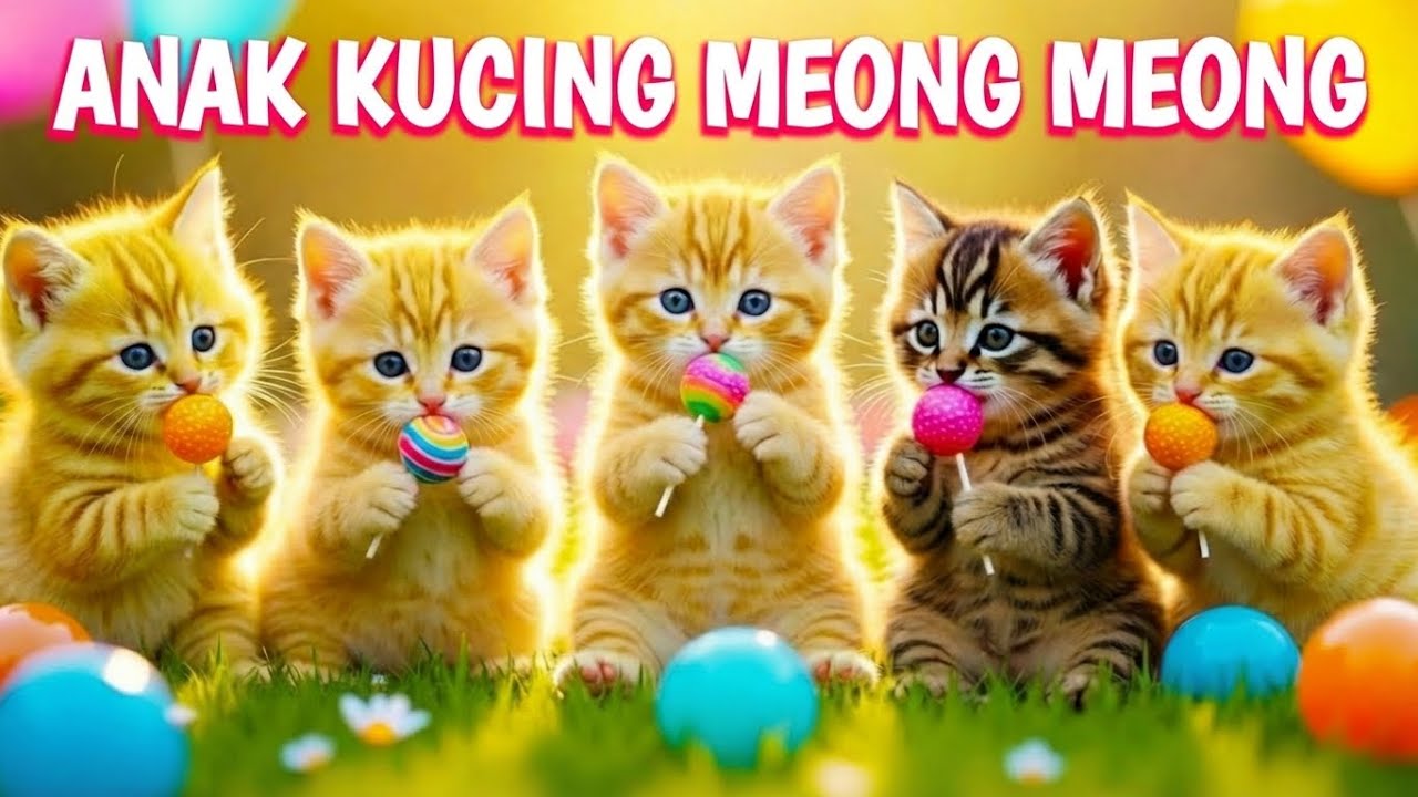 🔴VIRAL Anak Kucing Meong Meong - Tiga Kucing Lucu - Lima Bebek Kecil - Lagu Anak Indonesia Populer