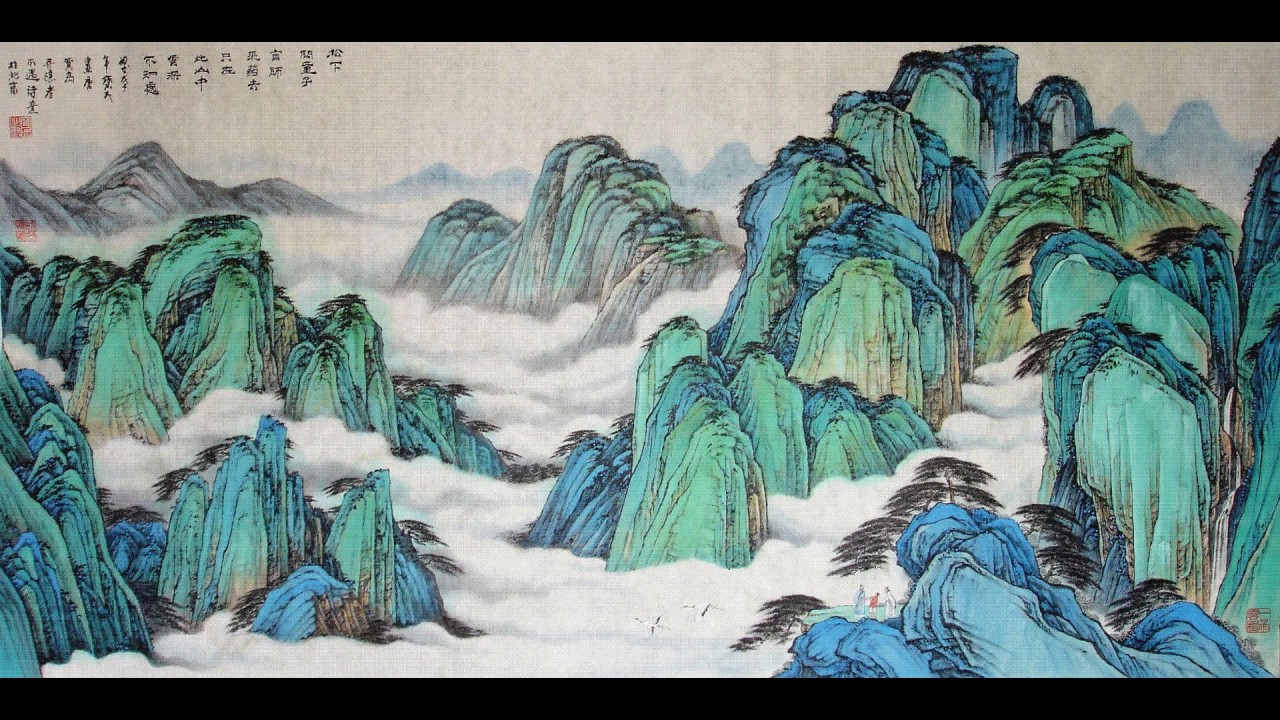 Guangling san (Guqin set to Shan Shui paintings)