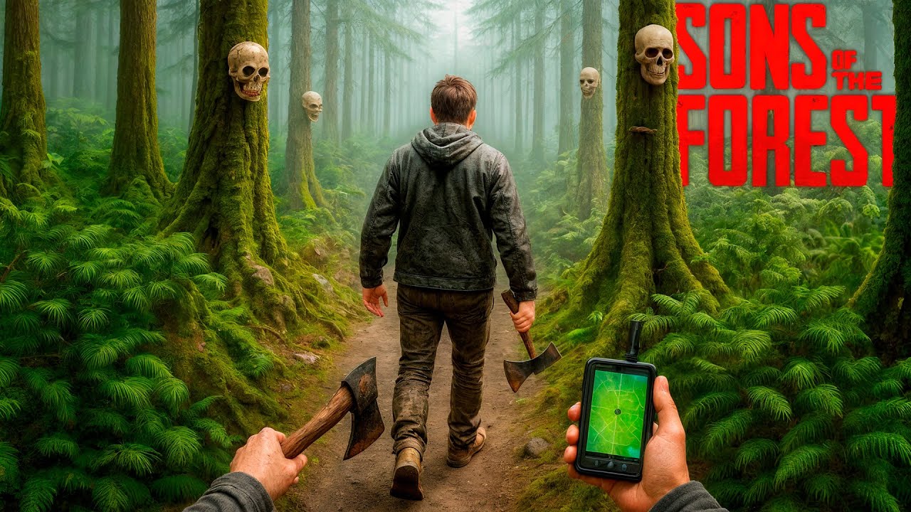 DIA 01 | RD e TJ PERDIDOS NA FLORESTA, O INÍCIO DA SOBREVIVÊNCIA! - Sons Of The Forest