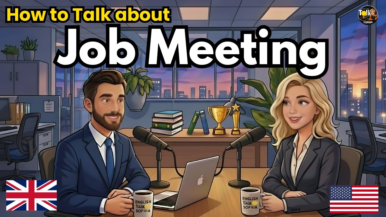 100 Essential Phrases & How to Talk in a Job Meeting in English | English Conversation Practice