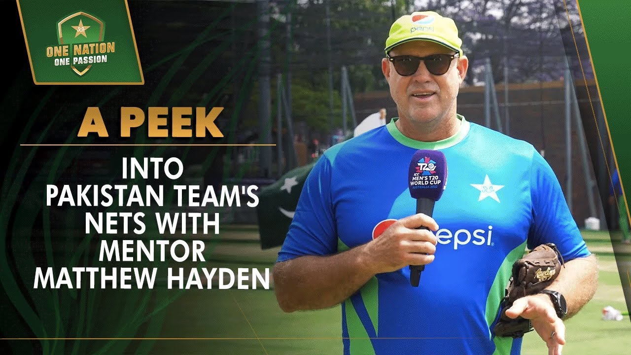 A Peek Into Pakistan Team's Nets Session With Mentor Matthew Hayden | PCB | MA2T