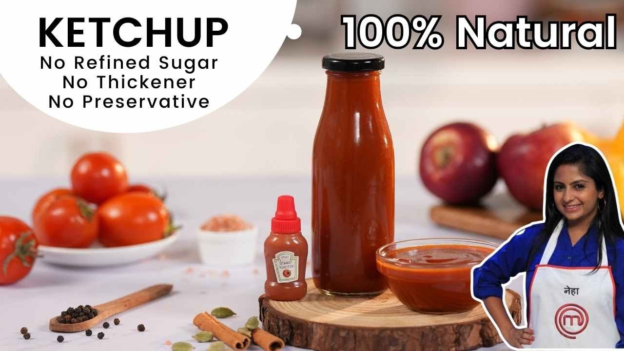 Homemade ketchup without sugar, cornflour or thickener | केचप बिना चीनी, कॉर्नफ्लोर या थिकनर के 😮