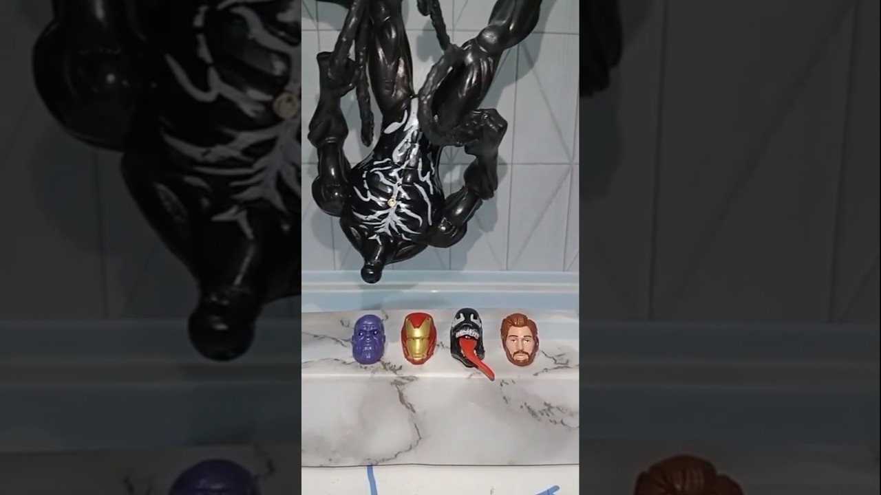 Venom chooses the wrong head #venom #marveltoys #superhero