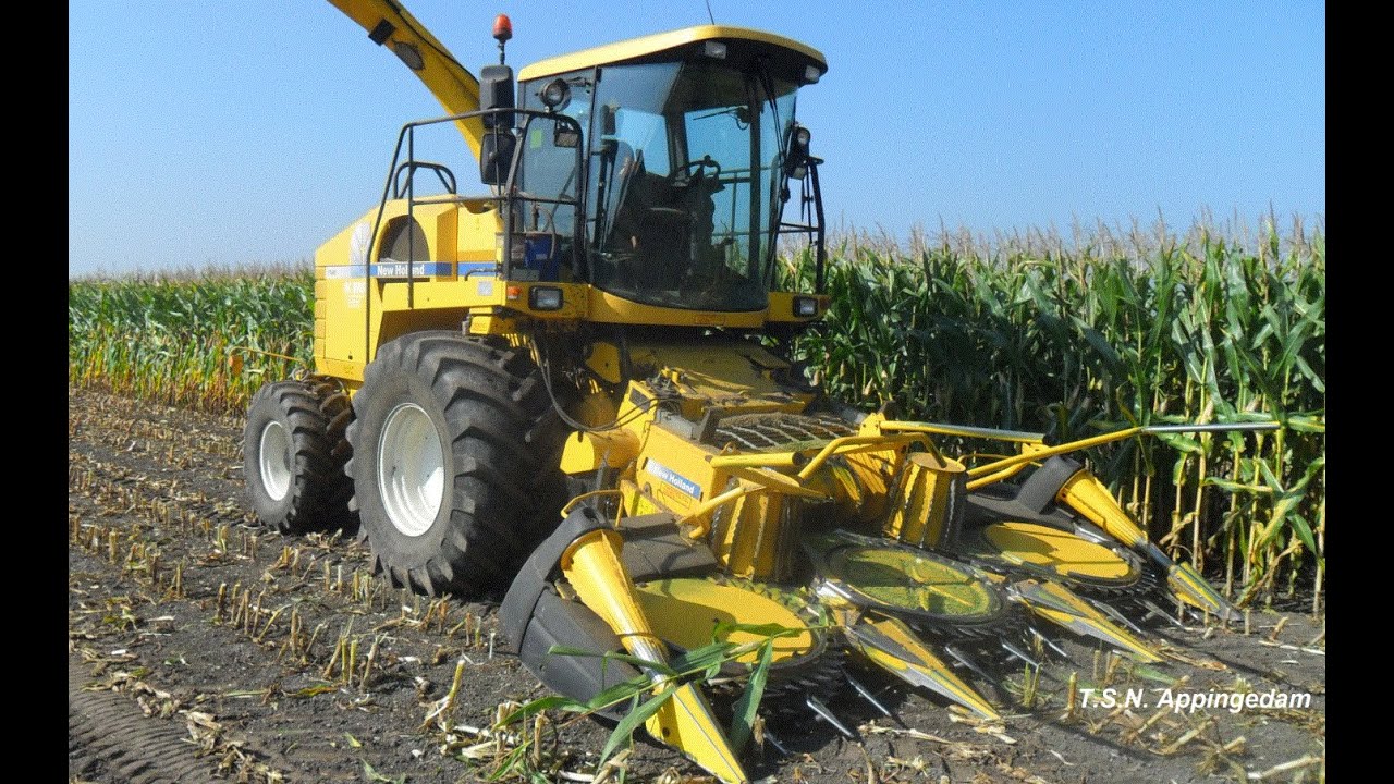2014.Loonb.W. Ras. Mais hakselen met New Holland FX 40