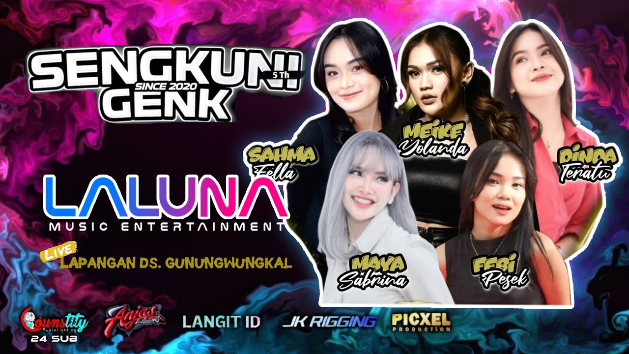 🔴LIVE LALUNA MUSIC - HAPPY PARTY SENGKUNI GENK - LAPANGAN DESA GUNUNGWUNGKAL - COUNSTITY AUDIO