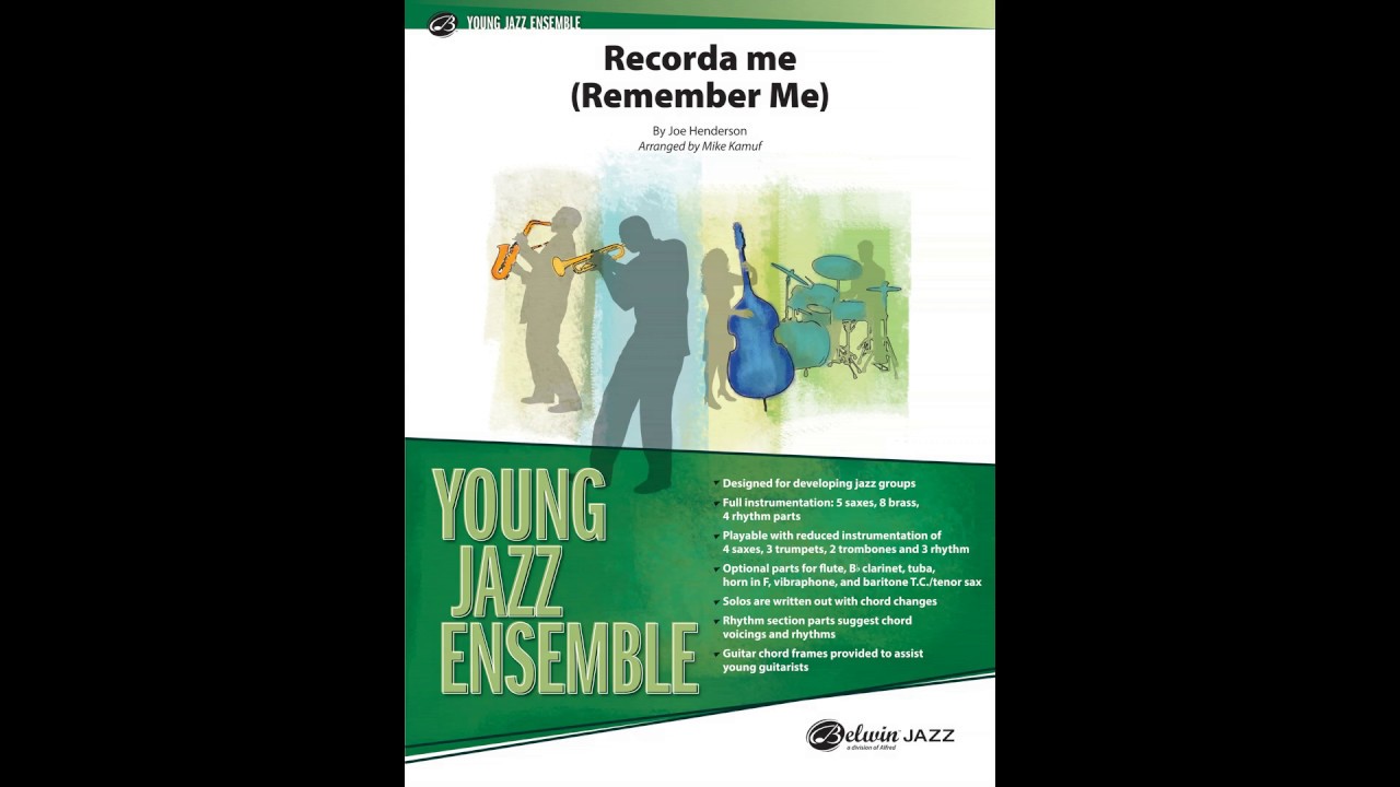 Recorda Me, arr. Mike Kamuf &ndash; Score & Sound