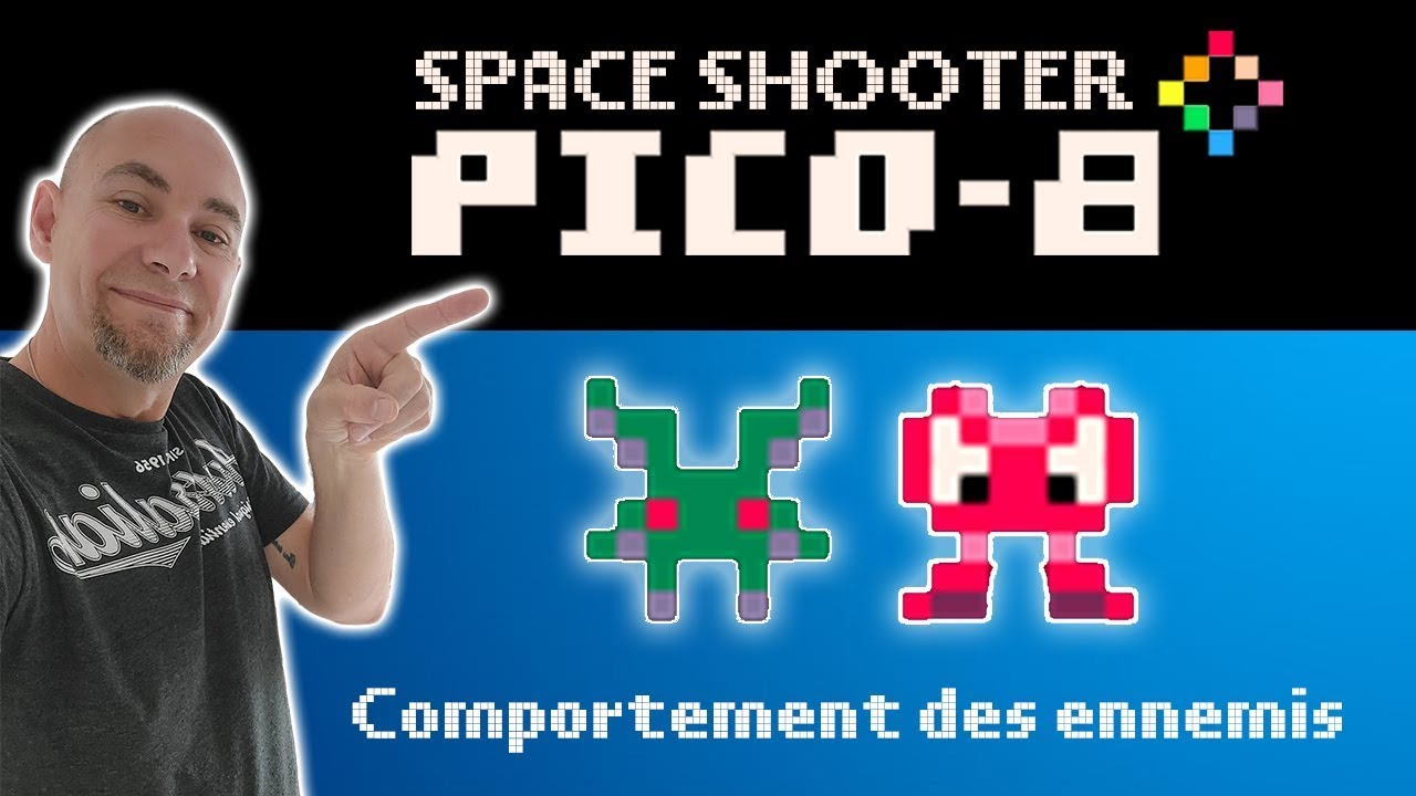 21. Comportement des ennemis partie 1 - Space shooter PICO-8