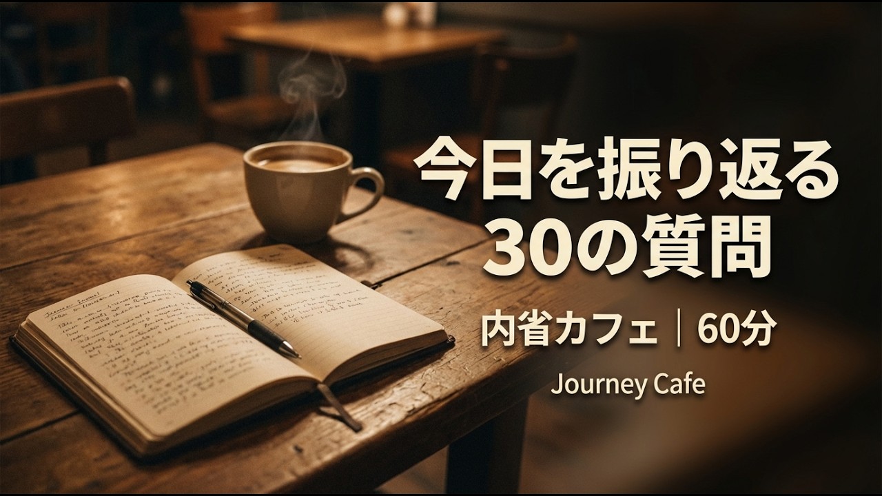 【内省カフェ】今日を振り返る30の質問BGM | 60分 | Journey Cafe