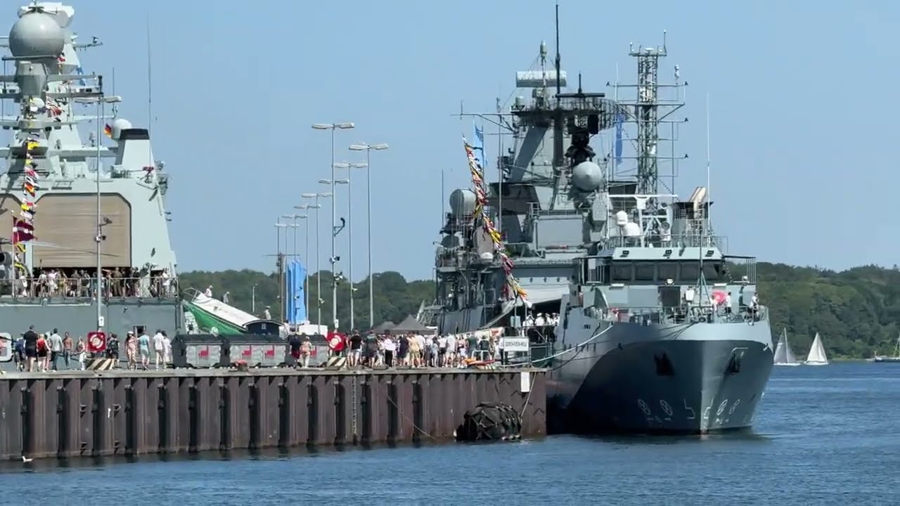 MARINEST&Uuml;TZPUNKT KIEL Open Ship 2025 Marineschiffe an der Gorch-Fock-Mole 21.6.2025