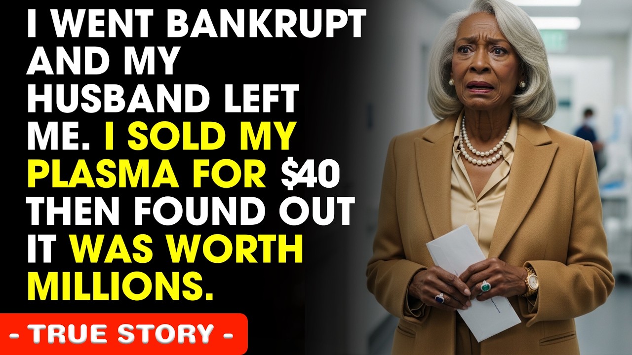I Went Bankrupt And My Husband Left Me.I Sold My Plasma For $40 Then Found Out It Was Worth Millions