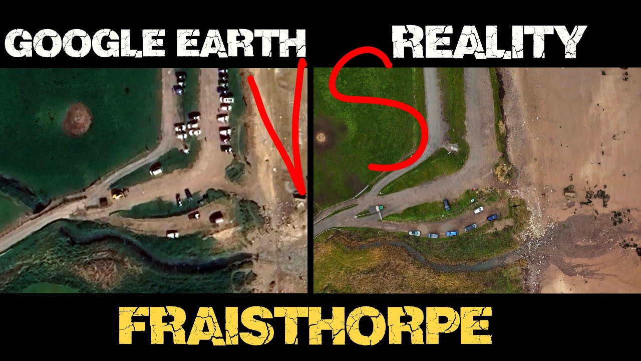 Fraisthorpe, East Yorkshire. A comparison video.13th December 2024 #erosion #east yorkshire #4k