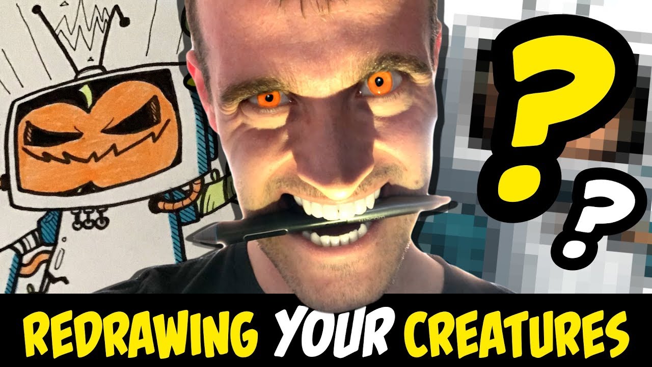 HALLOWEEN REDRAW! Drawing YOUR Supernatural Creatures in MY Style