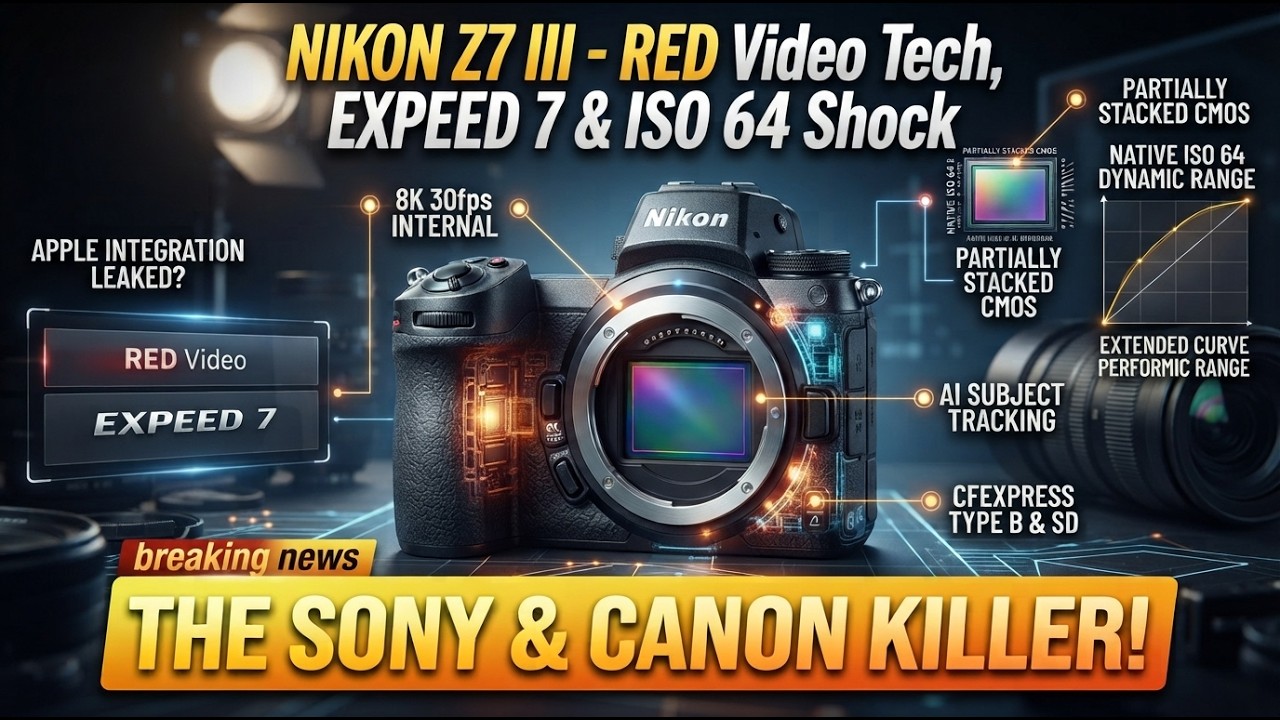 Przecieki o Nikon Z7 III: technologia wideo RED, EXPEED 7 i szokujące ISO 64!