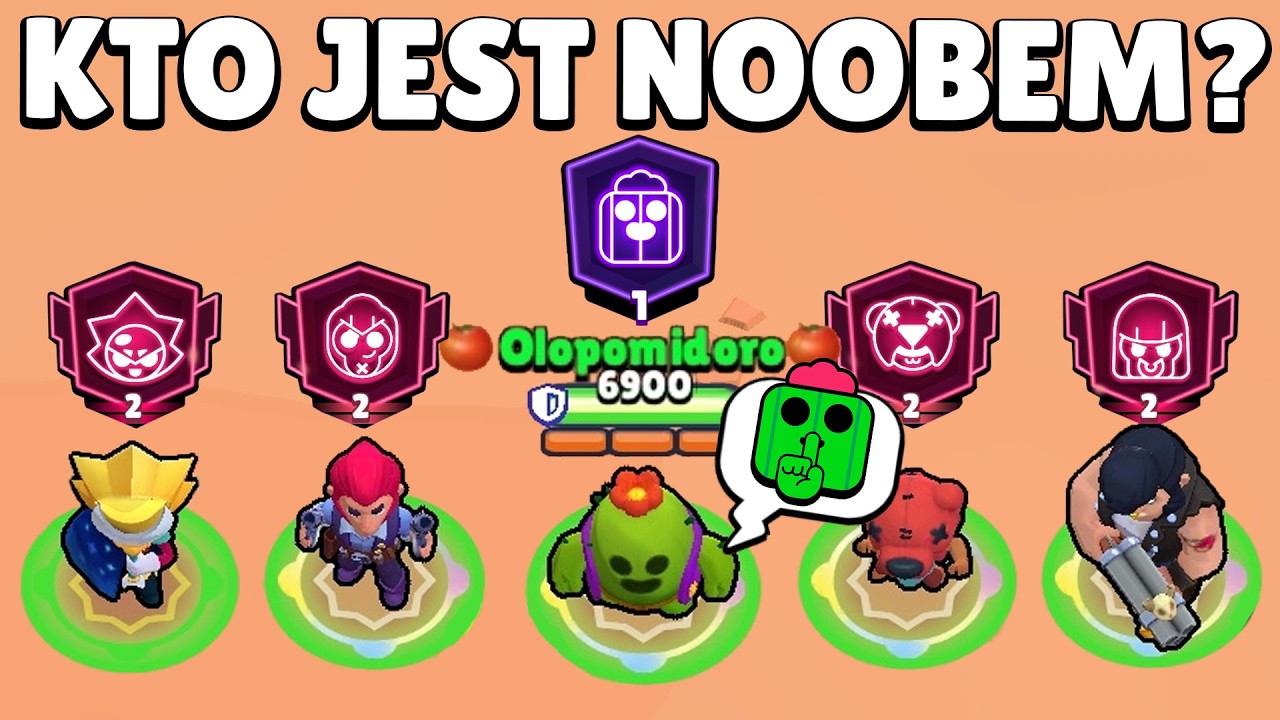 8 PRO PLAYERS VS 3 HIDDEN NOOBS in BRAWL STARS!