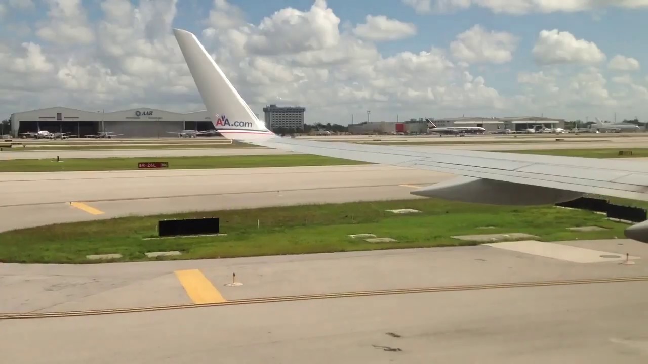 American Airlines - Aterrizaje en Miami - B757