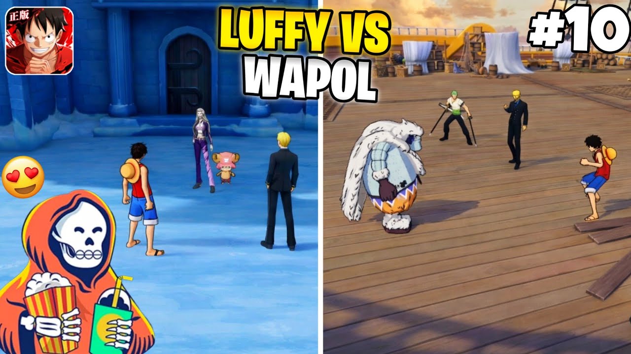 LUFFY VS WAPOL FIGHT AND MEETING CHOPPER || ONE PIECE FIGHTING PATH GAMEPLAY #10