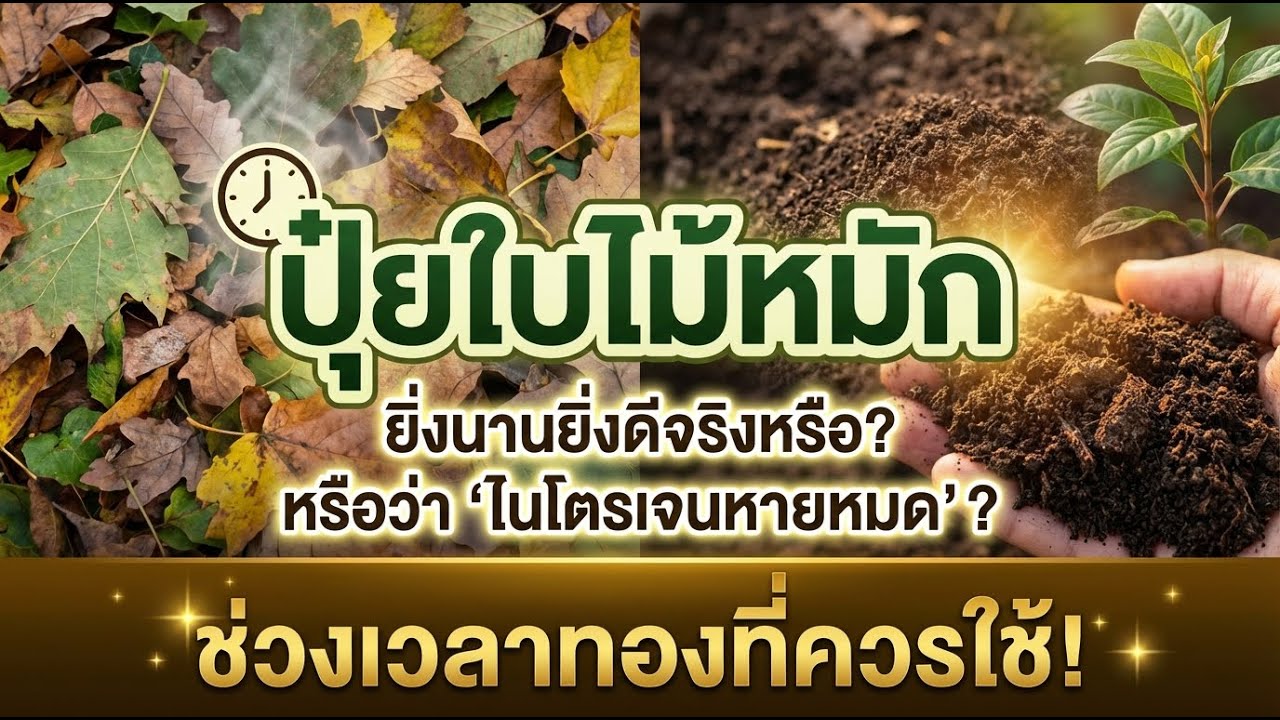 ใบสมุดฝรั่งหมักเกินไปไหม? ป้องกันการสูญเสียไนโตรเจนจากใบยางนาค