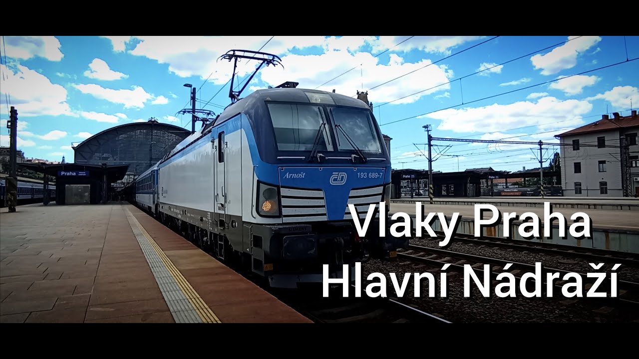Vlaky Praha Hlavní Nádraží  8.6. 16.6. a 22.6. 2024 (ČD, RJ)