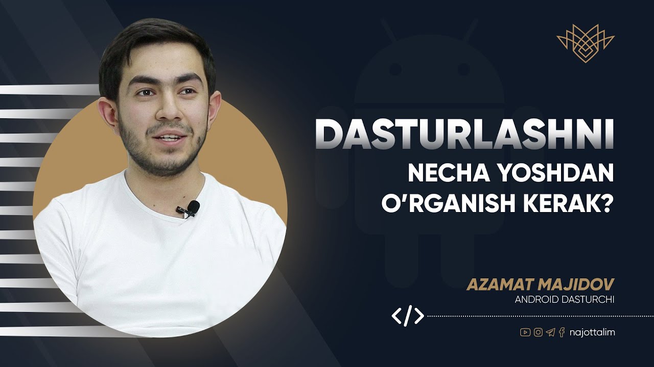 Dasturlashni necha yoshdan oʻrganish kerak?