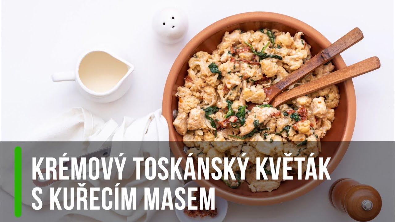 Krémový toskánský květák s kuřecím masem