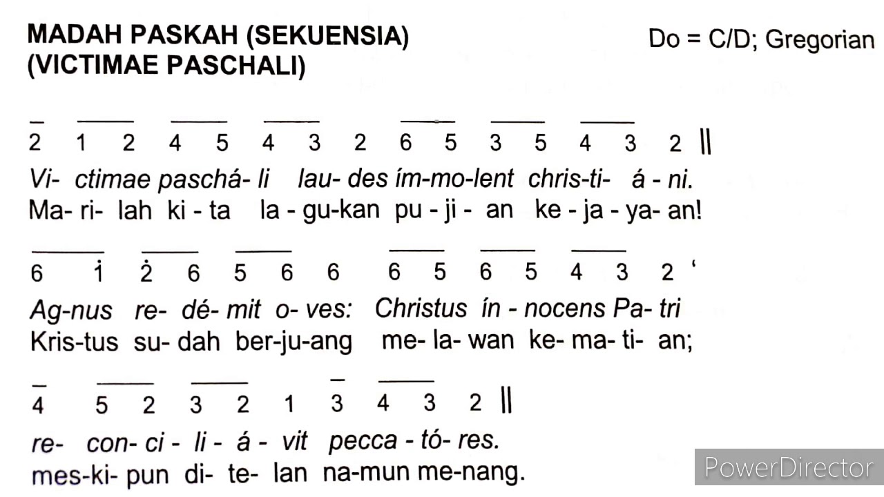 Madah Paskah (Sekuensia) - Victimae Paschali - Edisi Baru