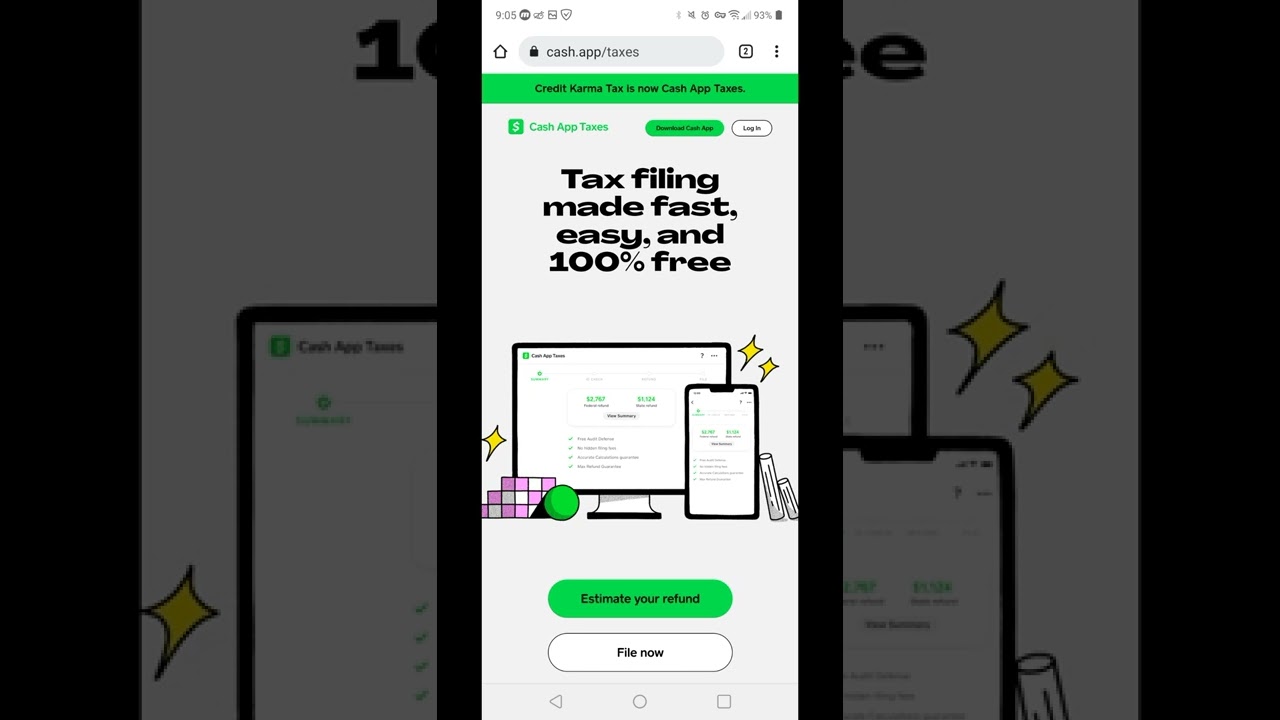 Cash APP - File Your Taxes 100% Free! File W2,1099-G, Any 1099, Any Tax Form. Bye Turbo Tax! #shorts