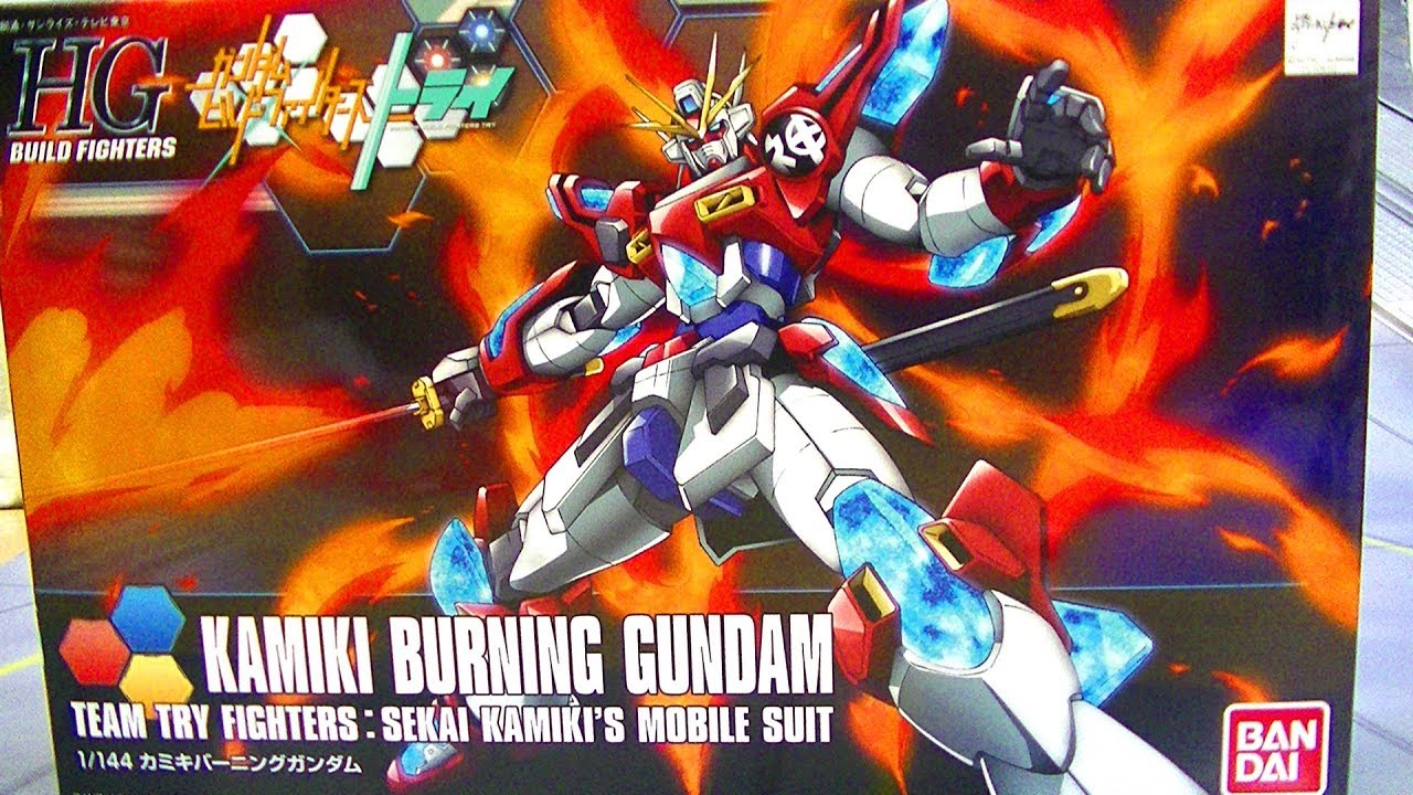 【ガンプラを回すだけ】HG1/144  カミキバーニングガンダム Kamiki Burning Gundam