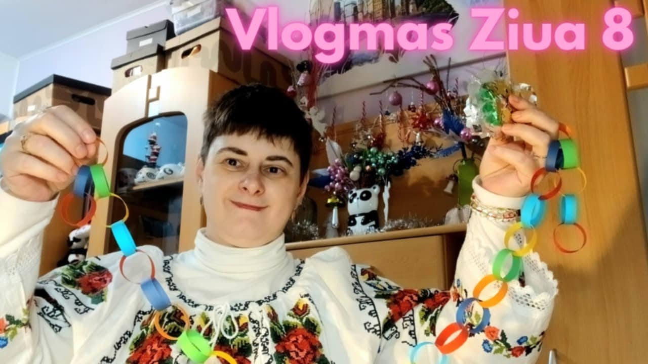 Vlogmas ziua 8 | Decoratiuni din hartie