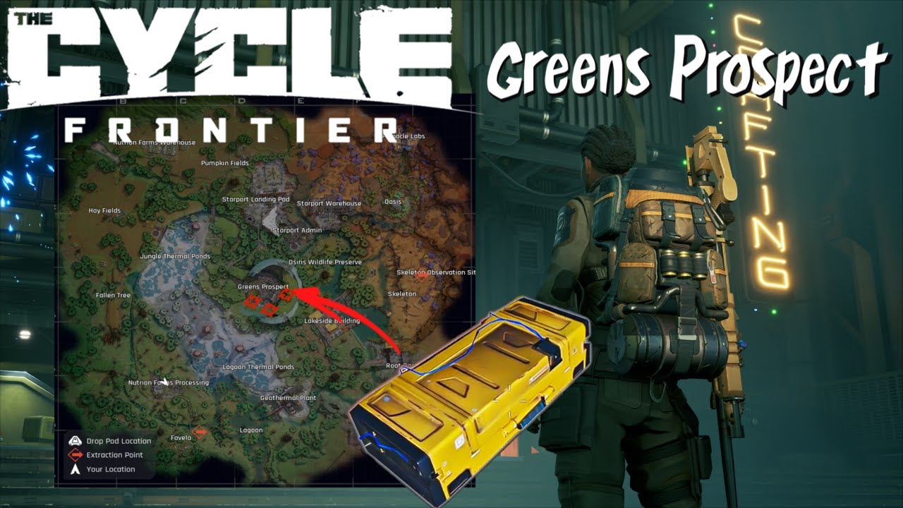 (Old Video)Greens Prospect Dead Drop Locations - The Cycle Frontier