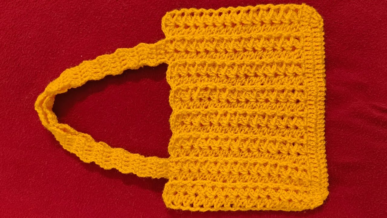 How to crochet tote bag new design for beginners in easy way/crosia tote bag tutorial 