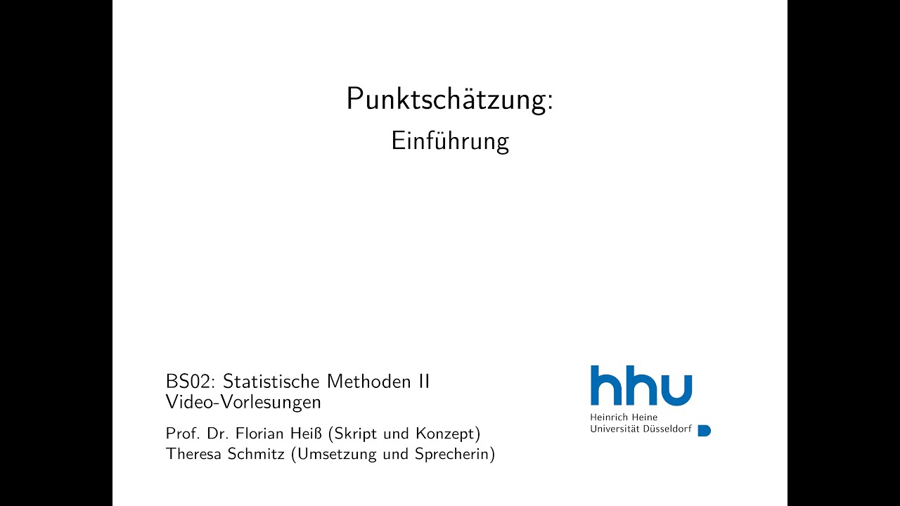 Statistik 2: 8.1. Punktschätzung: Einführung