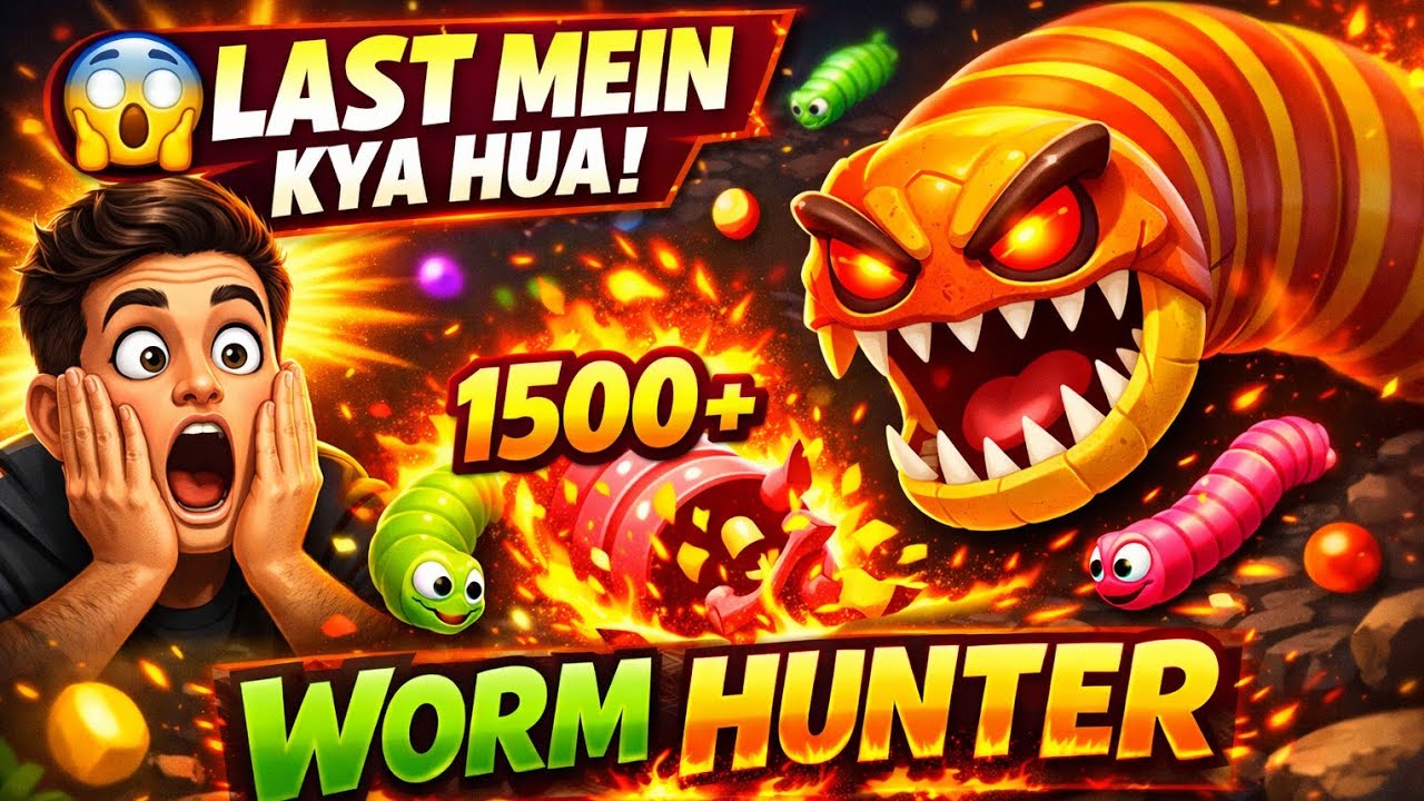 Worm Hunter Game 😱 | Snake Worm Gameplay Hindi | EP3 #wormhunter