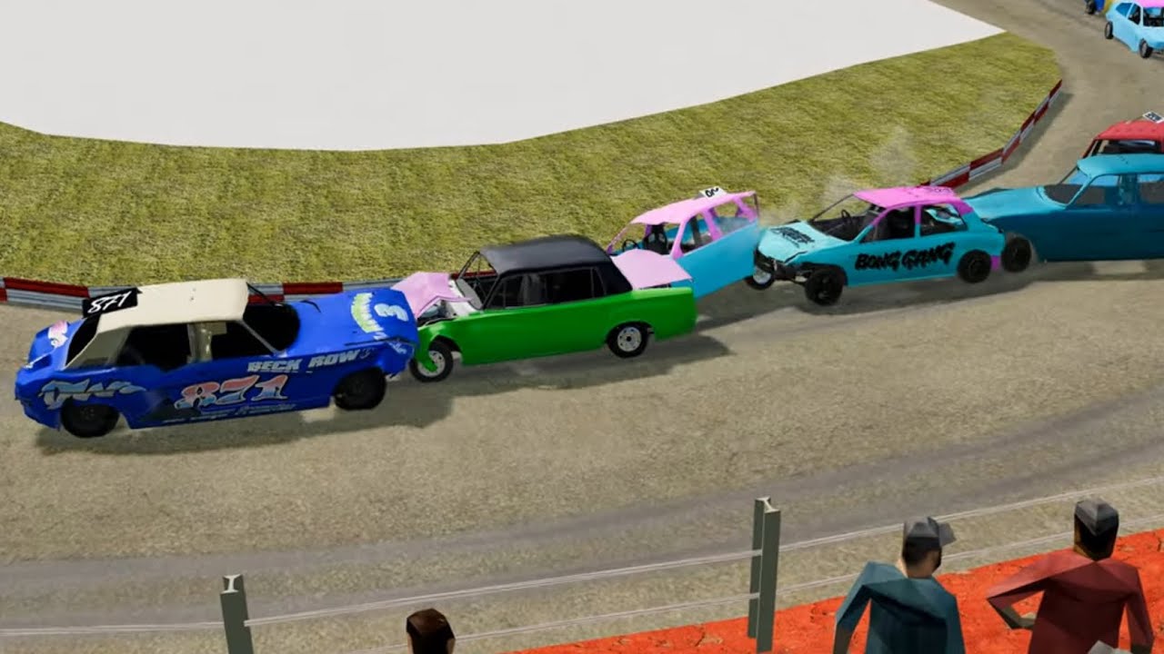 Cool Race at Barrow Filmed as the Old Cameraman (BeamNG)
