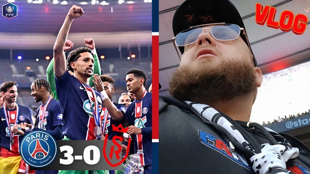 🤩ET ENCORE UNE 🏆 ! (PSG 3-0 REIMS) #vlog #psg #reims #football #dembele #coupedefrance #hakimi 🔴🔵