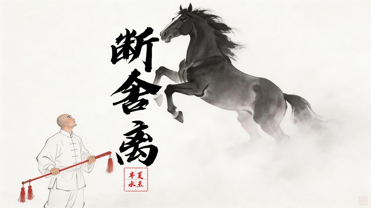 《怒问断舍离》京腔燃曲MV | 白衣红缨对决黑马，极简国风武侠