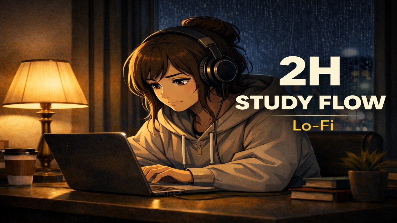 2H Lo-Fi Study Flow | Calm Focus Music for Reading & Coding