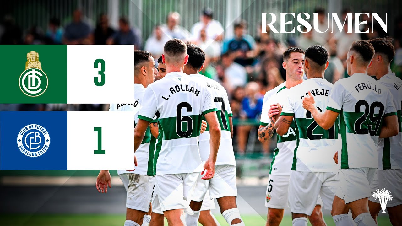 Elche Ilicitano 3 - 1 CF Badalona Futur | Resumen J2 | 2ª RFEF 24-25