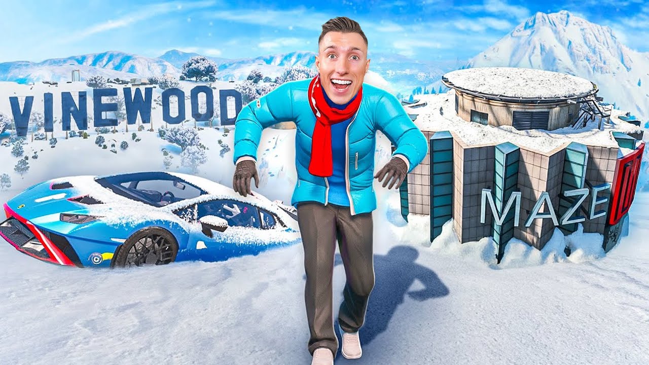 24 STUNDEN SCHNEESTURM ÜBERLEBEN in GTA 5!