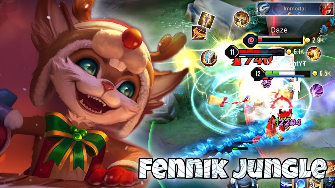 Fennik Snow Festival Skin Jungle Pro Gameplay | Hard Carry | Arena of Valor | Li&ecirc;n Qu&acirc;n mobile