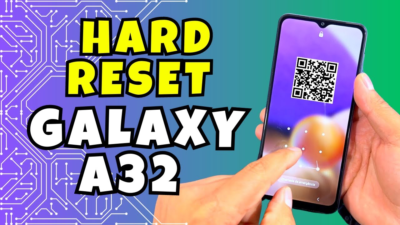 Hard Reset Samsung A32, Como REMOVER SENHA, Desbloquear e Restaurar
