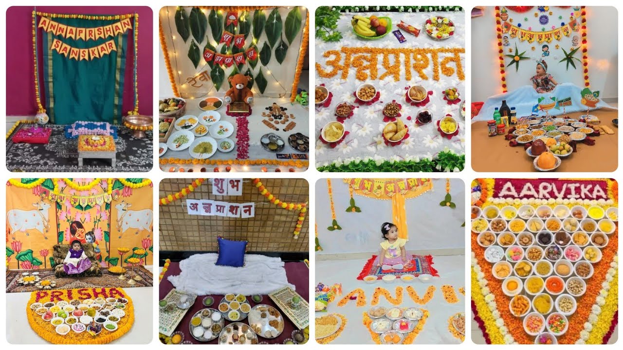 Annaprashan decoration ideas at home| rice ceremony decorations| 6 month annaprashan decoration