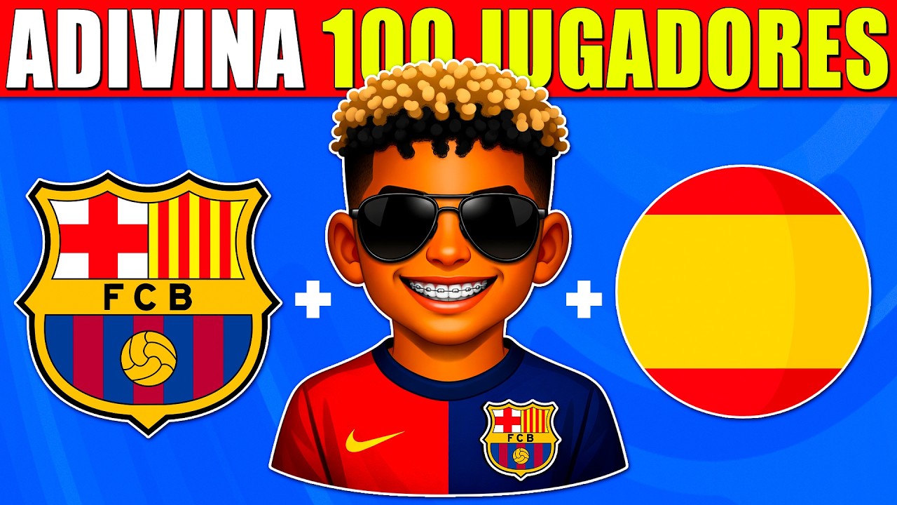 ADIVINA 100 JUGADORES 🤯⚽✅ ADIVINA el FUTBOLISTA por PISTAS DORSAL + PAÍS + CLUB | QUIZ de FÚTBOL