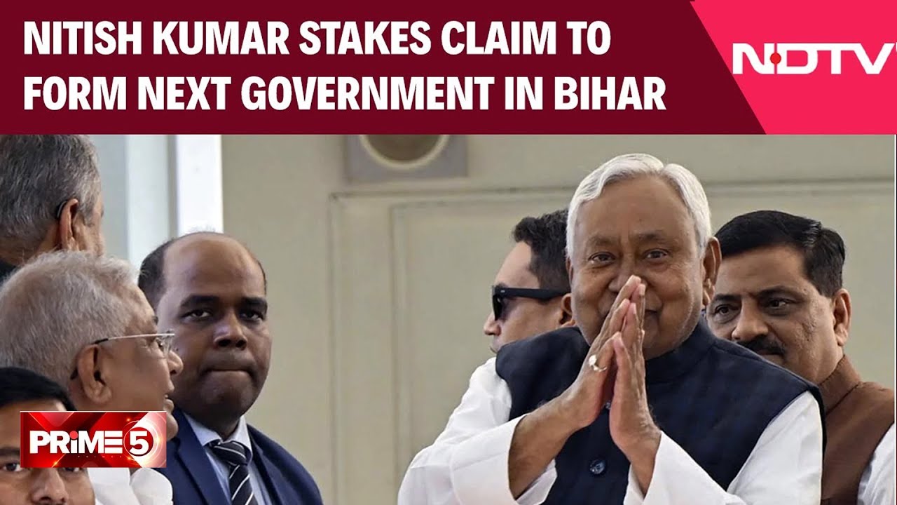 Nitish Kumar Bihar | Nitish Kumar Meets Governor, Stakes Claim To Form Next Government In Bihar