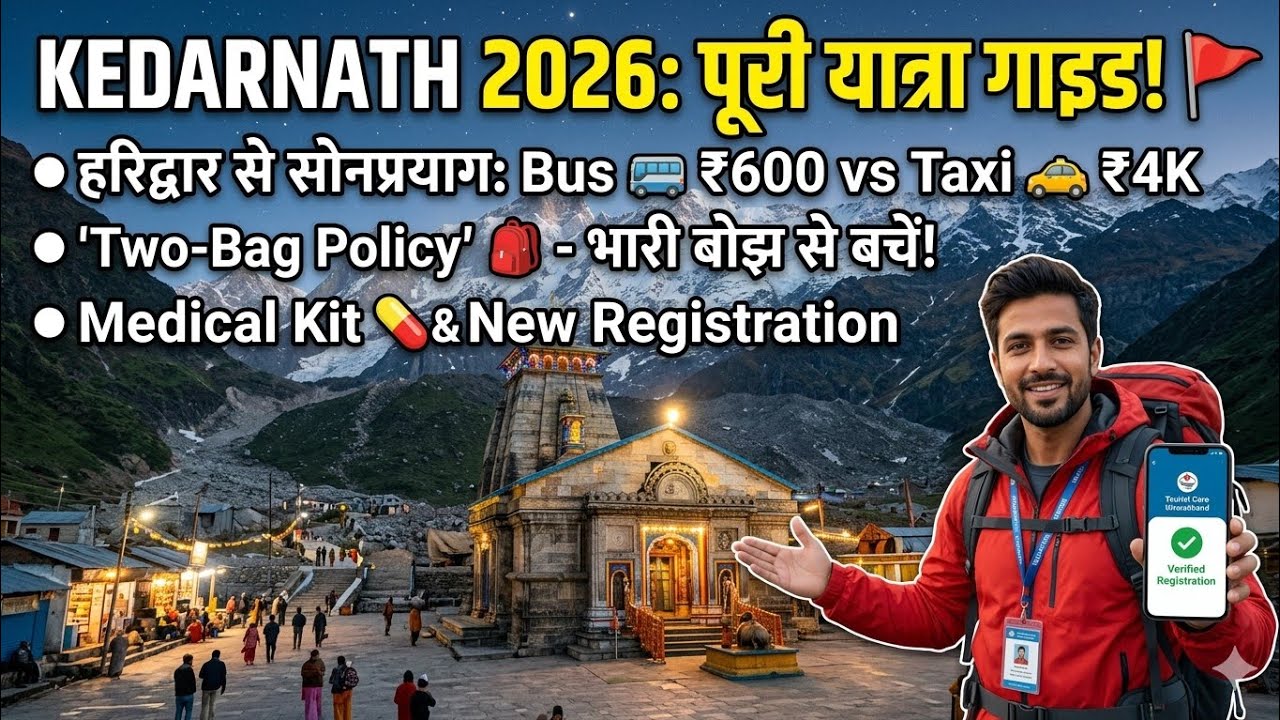 Kedarnath Yatra 2026 : हरिद्वार से मंदिर तक का पूरा खर्चा! #kedarnath #travelvlog 