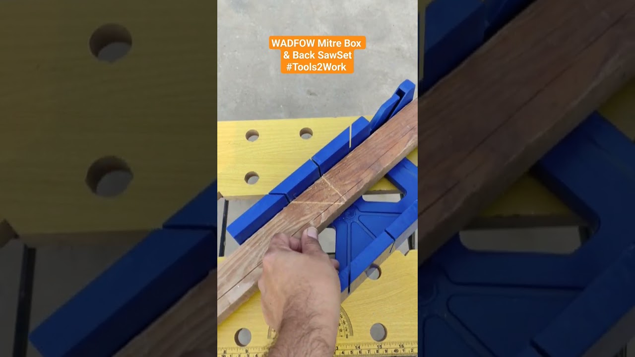 WADFOW Mitre Box & Back Saw Set #Tools2Work #tools #diy #woodworking #WadFow #Mitre #Saw #hobby