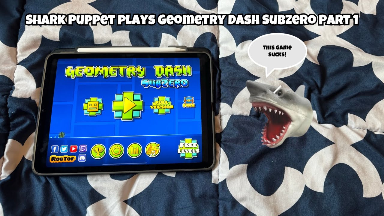 Фильм SB: Shark Puppet играет в Geometry Dash Subzero! (Часть 1)