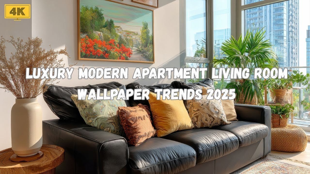 Luxury Modern Apartment Living Room Wallpaper Trends 2025 Stylish Design Ideas to Elevate Home Décor